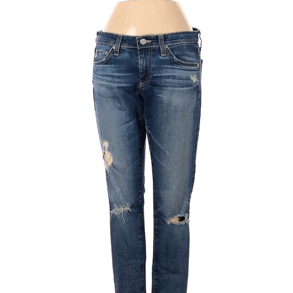 Adriano Goldschmied Solid blue Jeans Size 26 waist - Picture 1 of 4